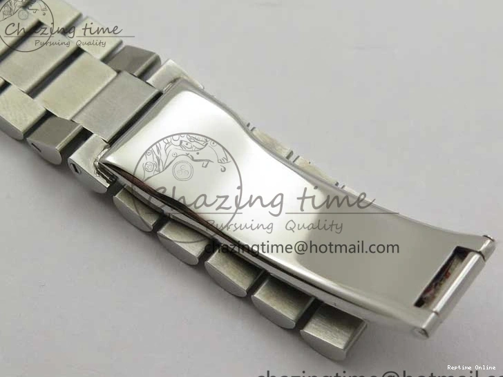 0417 SoftTouch Day-Date 40mm 228239 BP New Dial Version 904 SS Ice Blue T Crystal Markers Dial on SS President Bracelet A 2822